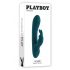 Playboy Rabbit - punjivi, vodootporni vibrator za klitor (tirkiz)