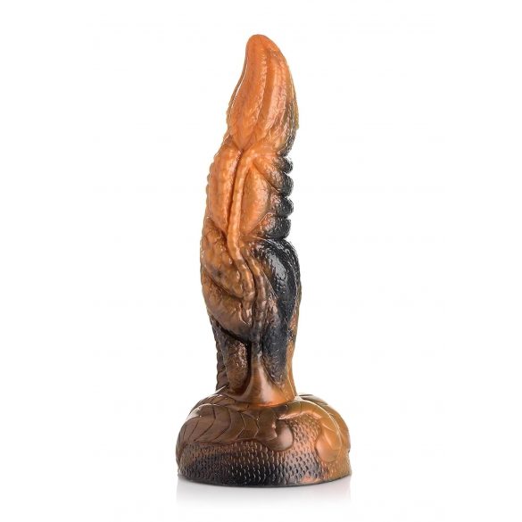 Creature Cocks Ravager - teksturirani silikonski dildo - 20 cm (narančasti) 