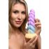 Creature Cocks Mystique - jednorog dildo - 21 cm (ljubičasto-žuti) 