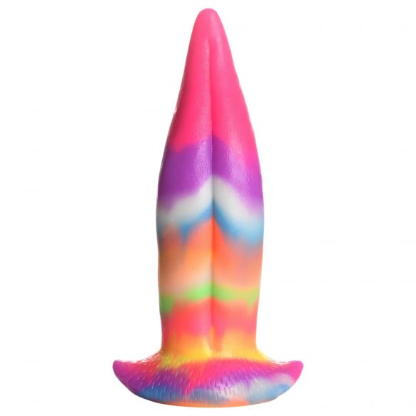 Creature Cocks Tongue - svjetleći silikonski dildo - 21 cm (duga) 