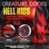 Creature Cocks Hell Kiss - upleteni silikonski dildo - 19 cm (crveni) 