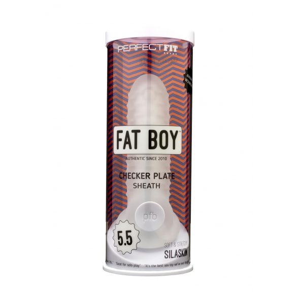 Fat Boy Checker Box - omotač penisa (15 cm) - mliječno bijela 