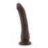 Dr. Skin 8.5 - realističan dildo s vakuumom - smeđi (20,5 cm) 