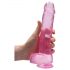 REALROCK - proziran realistični dildo - ružičasti (22cm) 