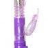 Easytoys - rotirajući vibrator s polugom za klitoris (ljubičasti) 