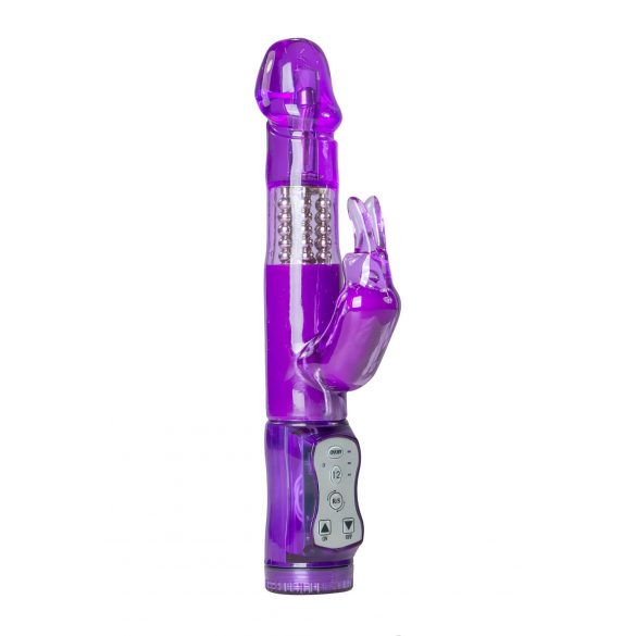 Easytoys Rabbit - vibrator za klitoris s rotirajućom kuglicom (ljubičasta) 