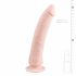 Easytoys - 100% silikonski dildo (21cm) - prirodan 