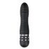 Easytoys Diamond Ribbed - rebrasti štapni vibrator (crni) 