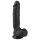 Easytoys - vakuumska čašica, dildo za testise (22,5 cm) - crna 