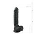 Easytoys - vakuumska čašica, dildo za testise (22,5 cm) - crna 