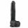 Easytoys - veliki dildo (29,5 cm) s vakuumom - crni 