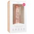 Easytoys - realističan dildo s vakuumskim čašicama (15,5 cm) - prirodan 