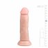 Easytoys - realističan dildo s vakuumskim čašicama (15,5 cm) - prirodan 