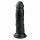 Easytoys - realistični dildo s vakuumom (15,5 cm) - crni 