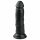 Easytoys - realistični dildo s vakuumom (15,5 cm) - crni 