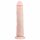 Easytoys - ekstra veliki dildo s vakuumom (28,5 cm) - prirodan  