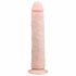 Easytoys - ekstra veliki dildo s vakuumom (28,5 cm) - prirodan  