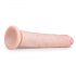 Easytoys - ekstra veliki dildo s vakuumom (28,5 cm) - prirodan  