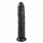 Easytoys - ekstra veliki dildo s vakuumom (28,5 cm) - crni 