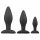 Easytoys Rocket - analni dildo set - crni (3 dijela) 