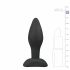 Easytoys - silikonski čep analni dildo - mali (crni) 