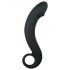 EasyToys Curved Dong - silikonski analni dildo (crni) 