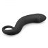 EasyToys Curved Dong - silikonski analni dildo (crni) 