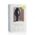 Easytoys Diamond - analni dildo od bijelog kamena (mali) - crni 