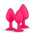 Easytoys Diamond - analni dildo set (roza) 