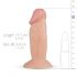 Real Fantasy Archi - mali realistični dildo (11,5 cm) - prirodan 