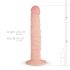 Real Fantasy Scott - realističan dildo s vakuumom (25 cm) - prirodan 