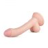 Real Fantasy Vince - dildo s testisima i kožicom - 19,5 cm (prirodna boja)