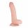 Real Fantasy Cliff - realistični dildo s ljepljivim potplatima, testisi (22 cm) - prirodni 