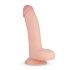 Real Fantasy Cliff - realistični dildo s ljepljivim potplatima, testisi (22 cm) - prirodni 