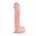 Real Fantasy Lexon - realističan dildo s ljepljivim potplatima, testisi (33 cm) - prirodni 