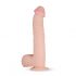 Real Fantasy Lexon - realističan dildo s ljepljivim potplatima, testisi (33 cm) - prirodni 