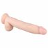 Real Fantasy Dwane - vibrator na baterije, realističan, s ljepljivim potplatima 31 cm (prirodni) 