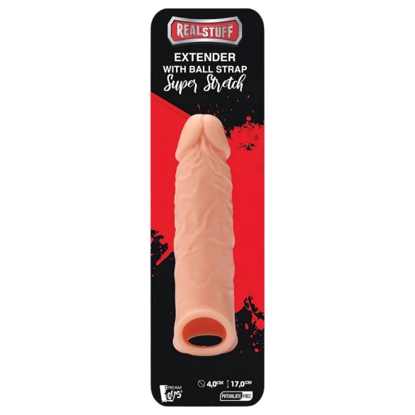 RealStuff Extender 6,5 - navlaka za penis - prirodna (17cm)