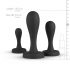 BUTTR Butt Kickers - analni dildo set - crni (3 dijela) 