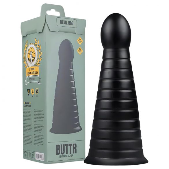 BUTTR Vražji Pas - dildo s vakuumskom bazom (crni)