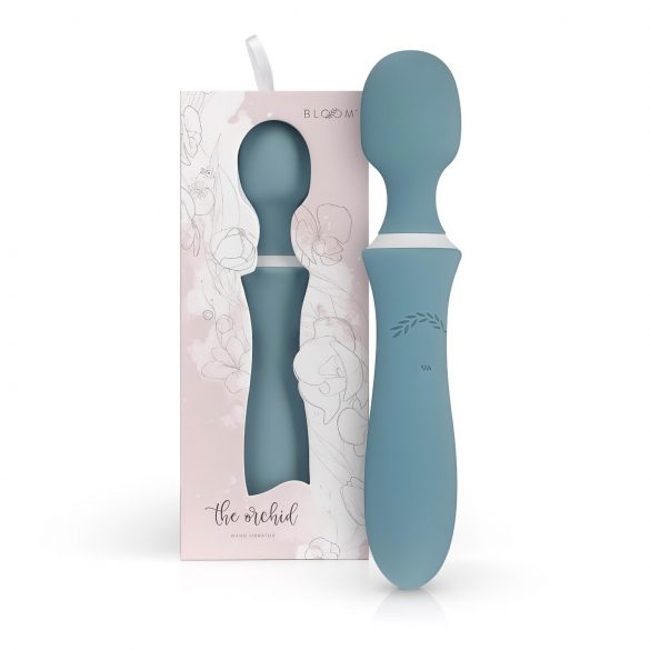 Bloom Orchid Wand - bežični masažni vibrator (tirkizni)