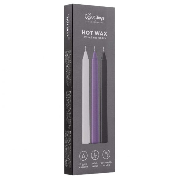 Sensual Hot Wax - BDSM set svijeća za tijelo (3 kom) 