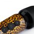 Panthra Shaka Wand - punjivi vibrator za masažu (leopard-crni) 