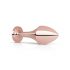 Rosy Gold Butt Plug - analni dildo od crnog kamena (rosegold) 