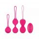 Easytoys LoveBalls - set vibrirajućih lopti za gejše - 3 dijela (roza) 