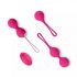 Easytoys LoveBalls - set vibrirajućih lopti za gejše - 3 dijela (roza) 