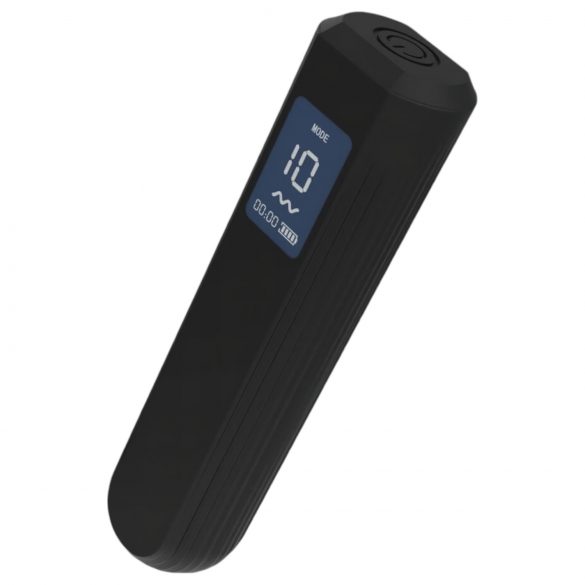 BLAQ - punjivi, digitalni stick vibrator (crni) 