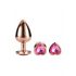 Gleaming Love - dear anal cone dildo set - rosegold (3 dijela) 