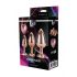 Gleaming Love - dear anal cone dildo set - rosegold (3 dijela) 