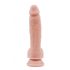 Mr. Dixx 7.6 - vakuumska čašica, dildo za testise - prirodni (19,5 cm) 